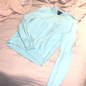 Baby blue Armani exchange sweater